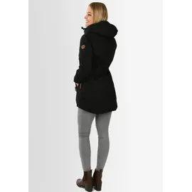 Navahoo Winterjacke "Ireliaa", Damen, Gr. S (36), schwarz, Obermaterial: 100% Baumwolle; Innenseite: 100% Polyester; Futter: 100% Polyester, Jacken Winterjacke, mit warmen Teddyfell