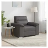 vidaXL Fernsehsessel 60 cm Kunstleder 81 x 84 x 60 cm Grau