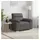 vidaXL Fernsehsessel 60 cm Kunstleder 81 x 84 x 60 cm Grau