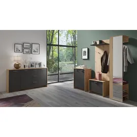 byLIVING Wandgarderobe Ben Artisan Eiche-Optik Hellbraun