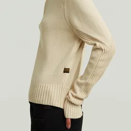 G-Star Milano Half Zip Knit Weiß XS