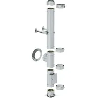 FireFix Edelstahlschornstein-Set Doppelwandig 150 mm Weiß