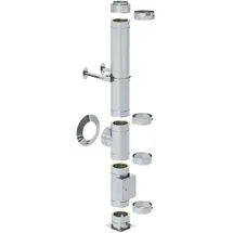 FireFix Edelstahlschornstein-Set Doppelwandig 150 mm Weiß