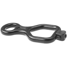 Petzl Huit Antibrulure Abseilgerät Schwarz