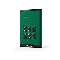 iStorage diskAshur3 HDD 1TB Grün – Sicheres tragbares Festplattenlaufwerk – Passwortgeschützt – Staub- und wasserresistent – Hardware-Verschlüsselung