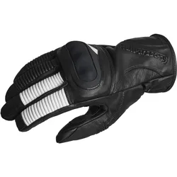 Halvarssons Flaxen Motorrad Handschuhe, schwarz-weiss, Größe L für Männer