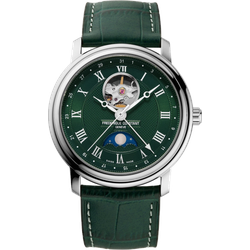 Frederique Constant Classics Heart Beat Moonphase Date FC-335MCGRW4P26 Sonderangebot - Guilloché,grün - 40mm