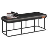 VASAGLE Sitzbank LOM073B01 schwarz Kunstleder 120,0 cm