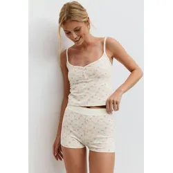 Gina Tricot - Homewear hotpants - Homewear - Weiß - S - Dame - Weiß - S