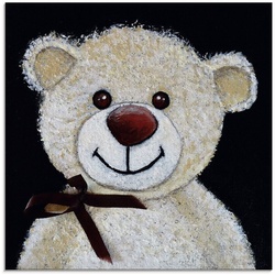 Artland Glasbild Teddybär, Spielzeuge (1 St), in verschiedenen Größen beige 20 cm x 20 cm