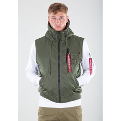 Alpha Industries Blouson Alpha Industries Men – Vests Hooded MA-1 Vest grün M