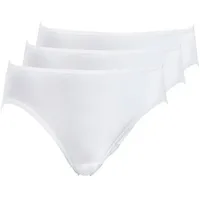 Pompadour Damen Bikinislip 3er Pack 7760-054, 44 Weiss