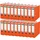 Leitz Aktenordner DIN A4 80 mm Orange 20 St.