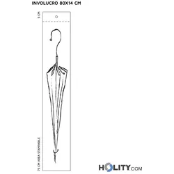 Plastikhullen Tropfschutz Standard fur nasse Schirme h35803