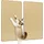 Costway Kratzmatte 80 x 50 cm beige