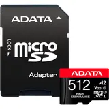 A-Data ADATA High Endurance - Flash-Speicherkarte (microSDXC-an-SD-Adapter