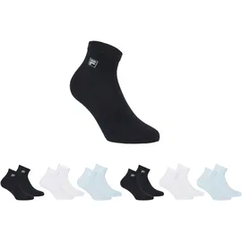 Fila UNISEX QUARTER PLAIN SOCKS 6-Paar Blau 39-42