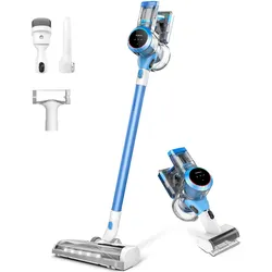 Akku-Hand-und Stielstaubsauger »Pure One S11 Akku-Staubsauger, automatische Anpassung der Saugleistung«, bis zu 40 Min Laufzeit, HEPA Filter, LED Display, mit Zubehör, 96321711-0 blau/dunkelgrau