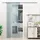 Homcom Glasschiebetür rechts 90 x 205 cm weiß