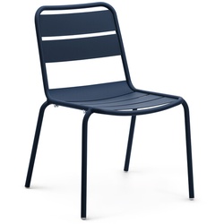Stuhl Malaga Aluminium navyblau, 81x46x55 cm