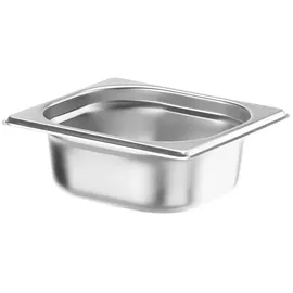 HENDI Gastronormbehälter, Temperaturbeständig von -40° bis 300°C,Heissluftöfen-Kühl-undTiefkühlschränken-ChafingDishes-BainMarie,1L,GN1/6,176x162x(H) 65mm,Edelstahl