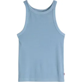 Levi's Tanktop "ESSENTIAL RACER TANK", Damen, Gr. M (38), garment dye fa191913 provincial blau rib, Jersey, Obermaterial: 95% Baumwolle, 5% Elasthan, slim fit normal, Rundhals, Tops Tanktop, Slim Fit