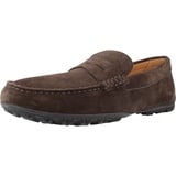 GEOX Slipper KOSMOPOLIS, Rauleder, Braun,