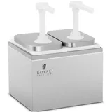 Royal Catering Saucenspender 2 Pumpen 2 x 2 L