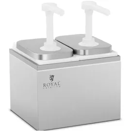 Royal Catering Saucenspender 2 Pumpen 2 x 2 L