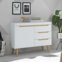 Wohnzimmer Kommode mit drei Schubladen Skandi Design