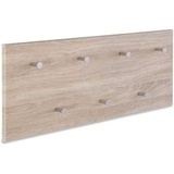 Haku-Möbel HAKU Möbel Wandgarderobe 42090 braun Holz 7 Haken 80,0 x 30,0 cm
