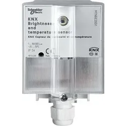 Schneider Electric MTN663991 KNX Helligkeits- und Temperatursensor, lichtgrau