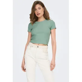 Only Rundhalsshirt "ONLEMMA S/S SHORT TOP NOOS JRS", Damen, Gr.
