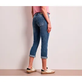 STREET ONE 7/8-Jeans - Damen, Gr. 27 - dunkelblau