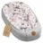 Totsy Baby Warmes Nestchen Baby 90x50 cm - Kuschelnest Neugeborene Nestchen Winter/Herbst Kokon Babynest Wilde Rose Grau - Rosa/Weiß/Grau