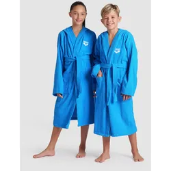 Bademantel Kinder 6-15 Jahre arena Zeppelin Light Logo - Turquoise-white - 152