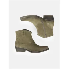 felmini wide fit Stiefelette Stiefelette Veloursleder - Grün - 36