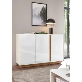 Home Affaire CLAiR Sideboard 52 138 x 91 x 40 cm Weiß hochglanz