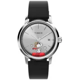 Timex Herren Analog Automatik Armbanduhr Marlin Automatic x Peanuts Snoopy Flying Ace