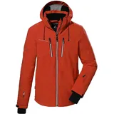 KILLTEC Herren Skijacke/Funktionsjacke mit abzippbarer Kapuze und Schneefang KSW 44 MN SKI JCKT, dunkelorange, M, 38698-000