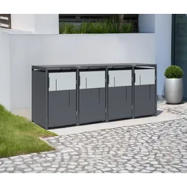 Westmann Mülltonnenbox Tonus 4 265 x 116 x 80 cm anthrazit