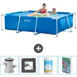Rechteckiger Frame Pool - 220x150x60 Cm - 5-teilig  Scb125