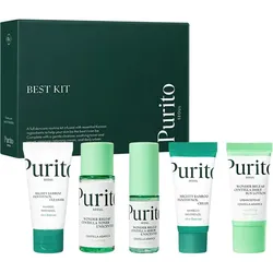Purito Seoul Best Kit – Komplettes Hautpflegeset in Reisegröße | Hydratation, Beruhigung und Sonnens 105 ml Unisex
