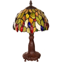 Birendy Tischlampe  Tiffany Style Steinchen Tiff147 Motiv Lampe Dekorationslampe