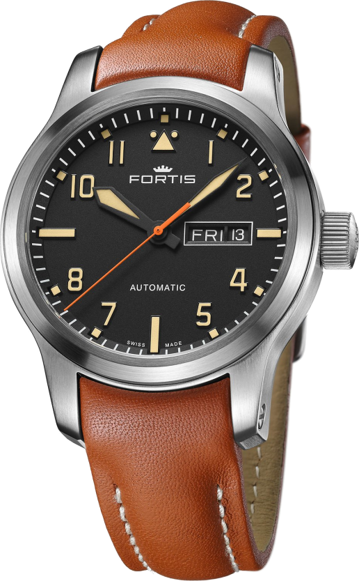 Fortis Aeromaster Old Radium 655.10.28" F4020009" - anthrazit,braun - 42mm