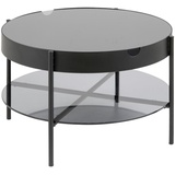 Actona Tipton Couchtisch Stahl/Glas - matt schwarz