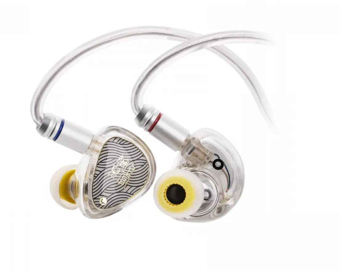 Tangzu Wan'er S.G 2 IEM Kopfhörer mit Mikrofon - 3,5 mm - Klar Weiß