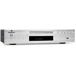auna AV2-CD509 MP3-CD-Player USB MP3 Silber-Metallic