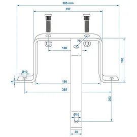 PRO PLUS ProPlus Ersatzradhalter Dreifuss