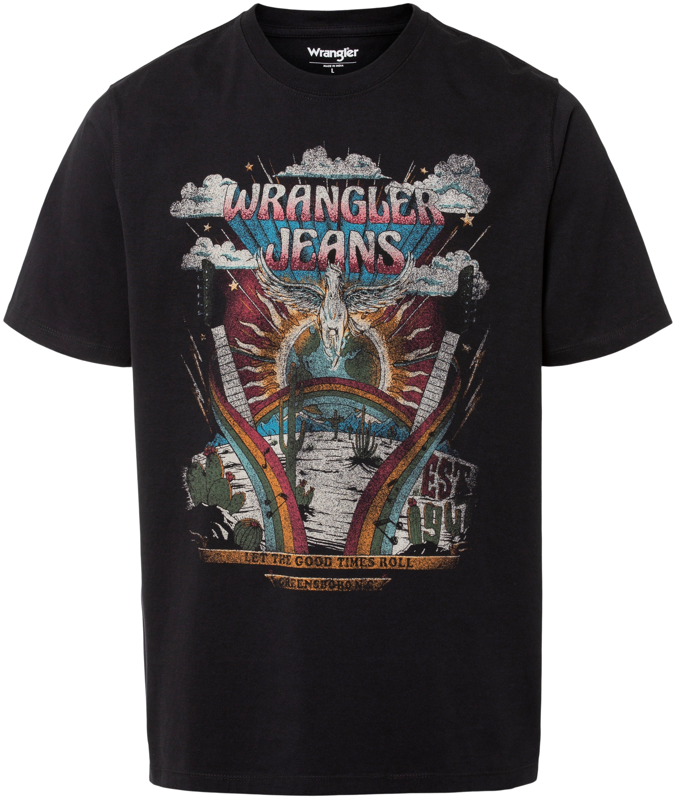 Wrangler T-Shirt »Pegasus« Wrangler faded-black XL